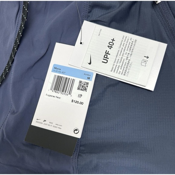 Nike Dri-FIT ADV UV Running Pants Men's Medium Black HJ4144-437 New - Picture 5 of 9